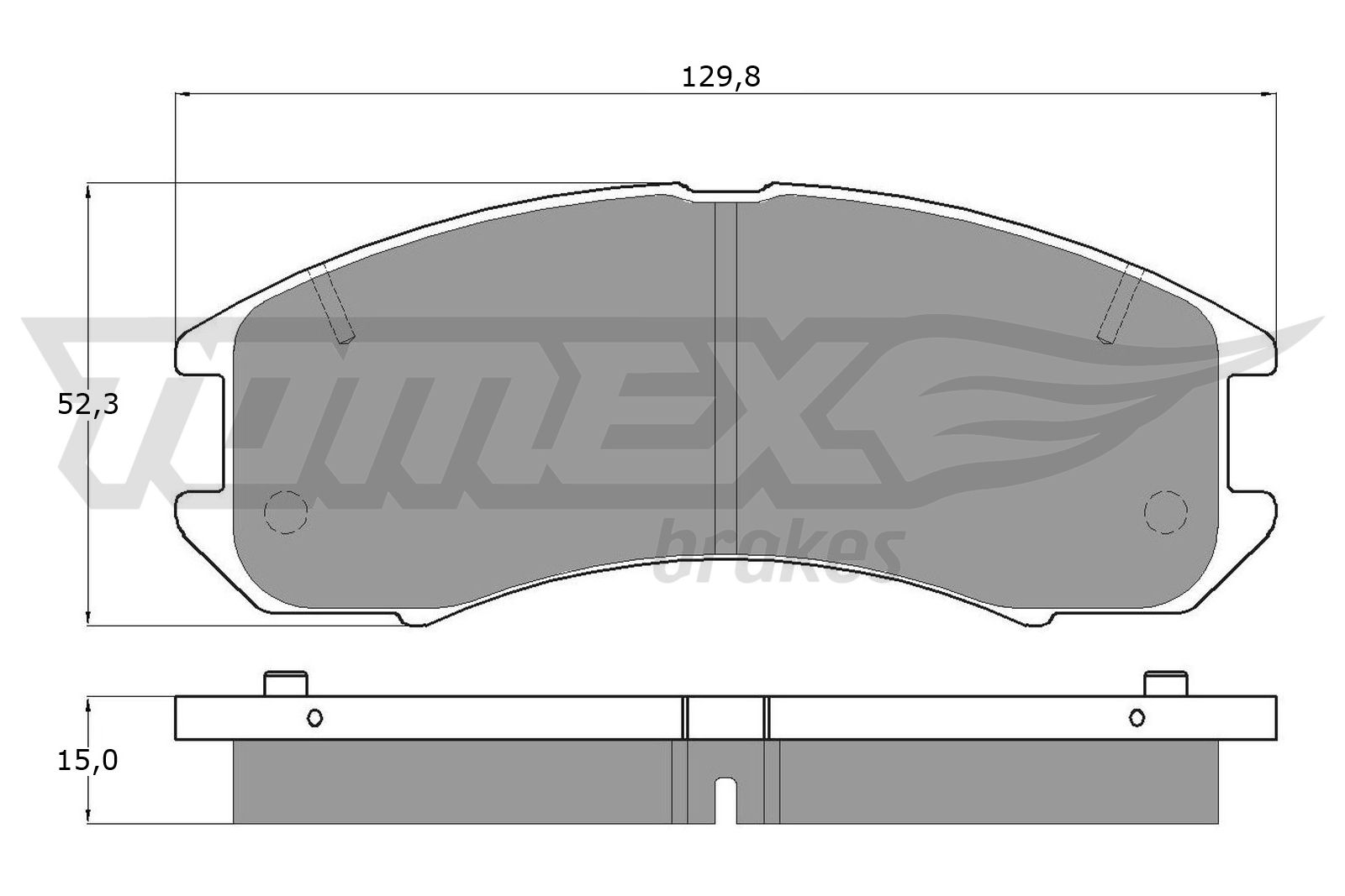 TOMEX TOM10561 fékbetét készlet, tárcsafék